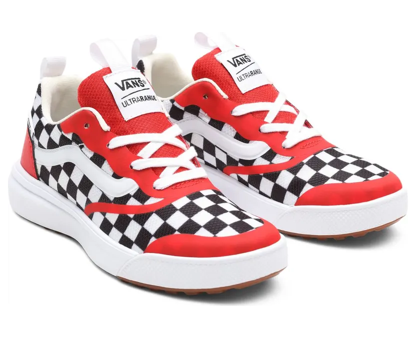 VANS Checkerboard Ultrarange Rapidweld Kinderschoenen Rood (VN0A3WMLRT9)