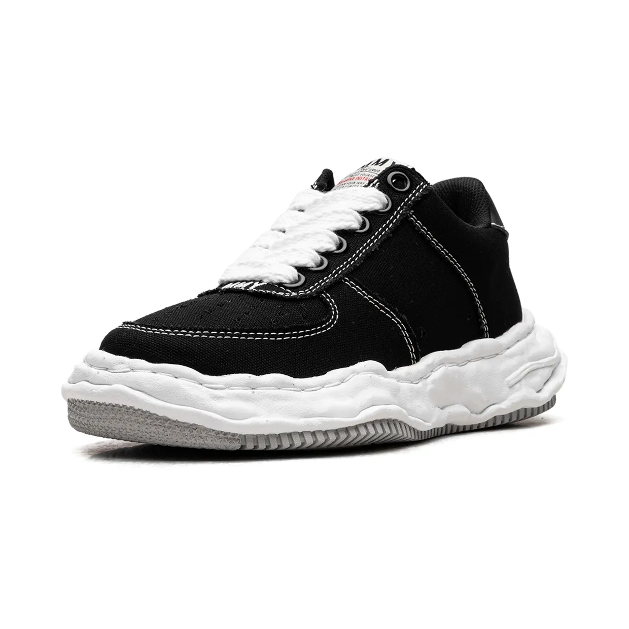 Maison Mihara Yasuhiro Wayne OG Sole Canvas Low “BLACK” (A10FW720-BLK) (3)