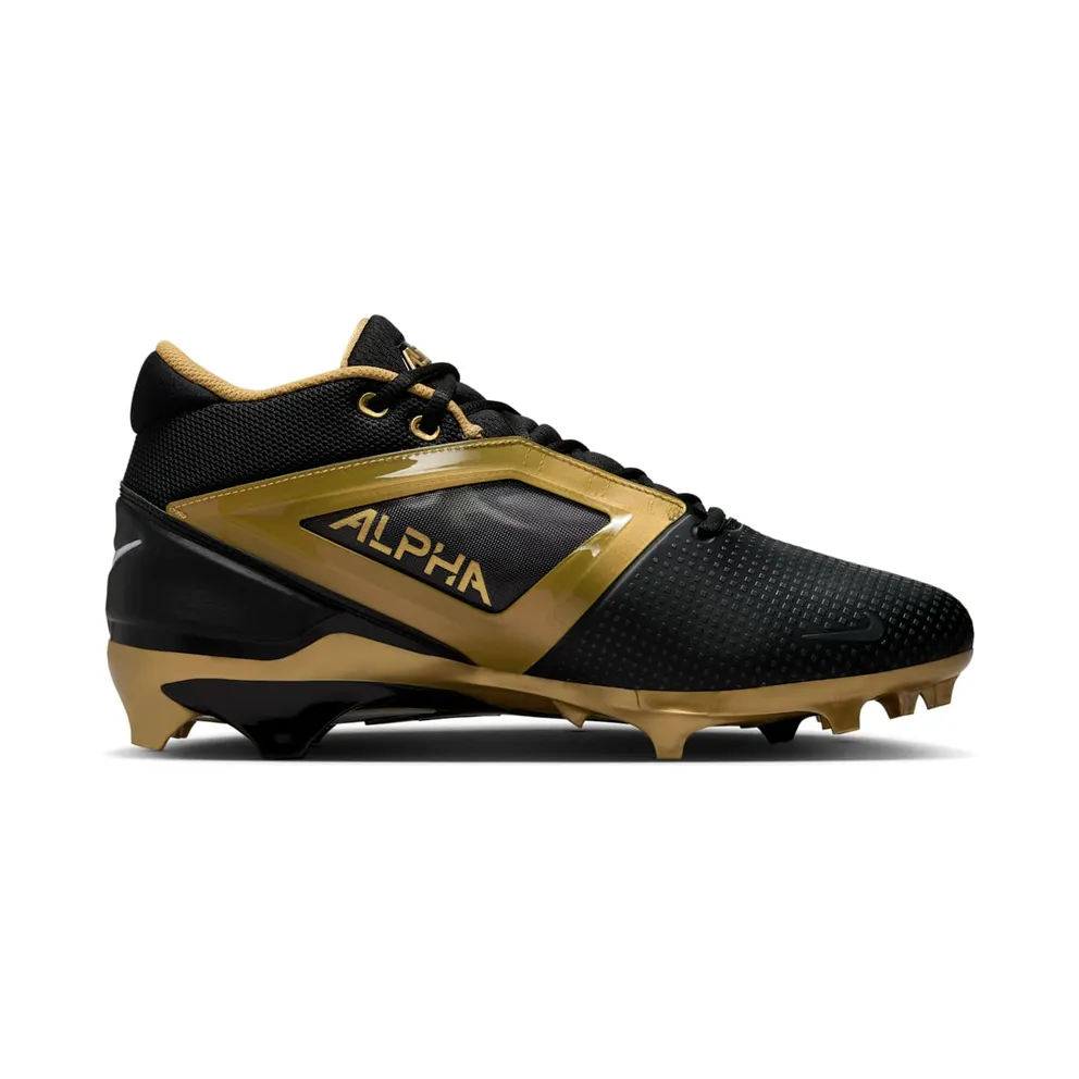 Nike Alpha Menace 4 Pro Black Metallic Gold White (FD7037-003)