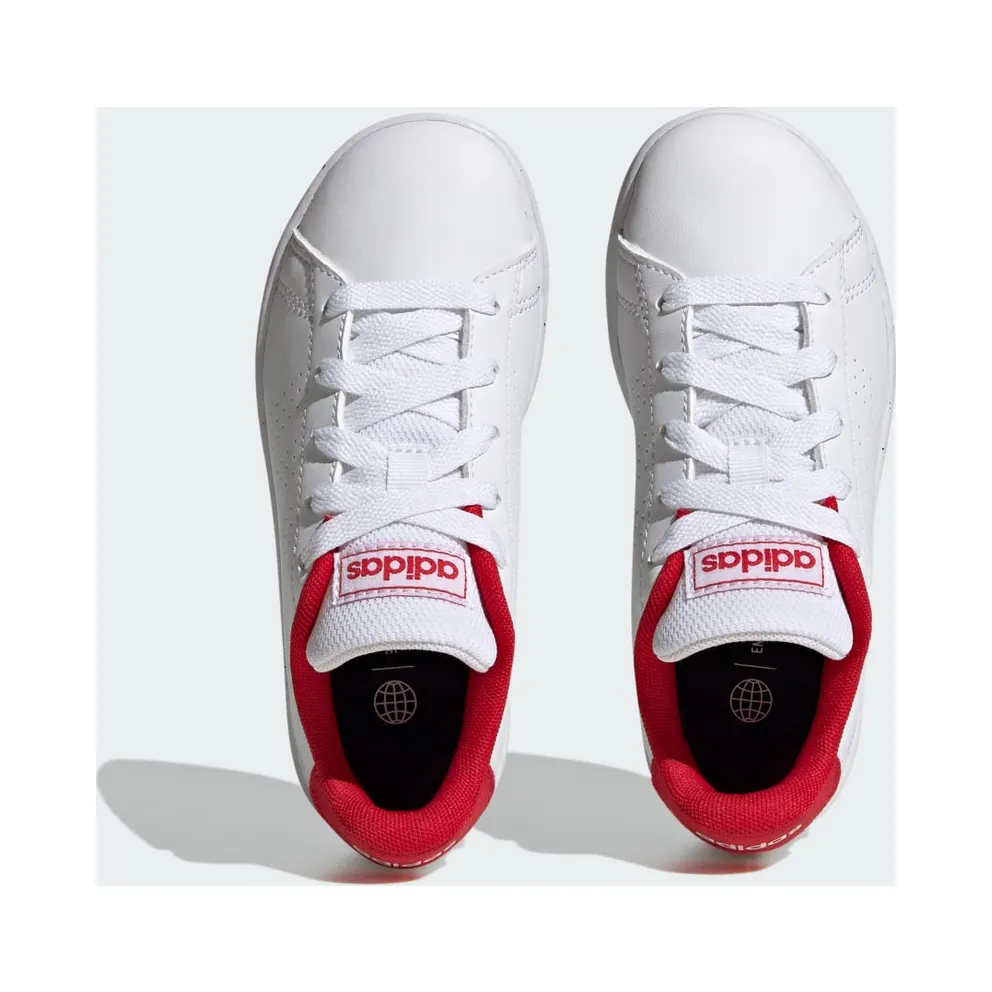Adidas Advantage Lifestyle Court Lace Cloud White / Cloud White / Better Scarlet (H06179)