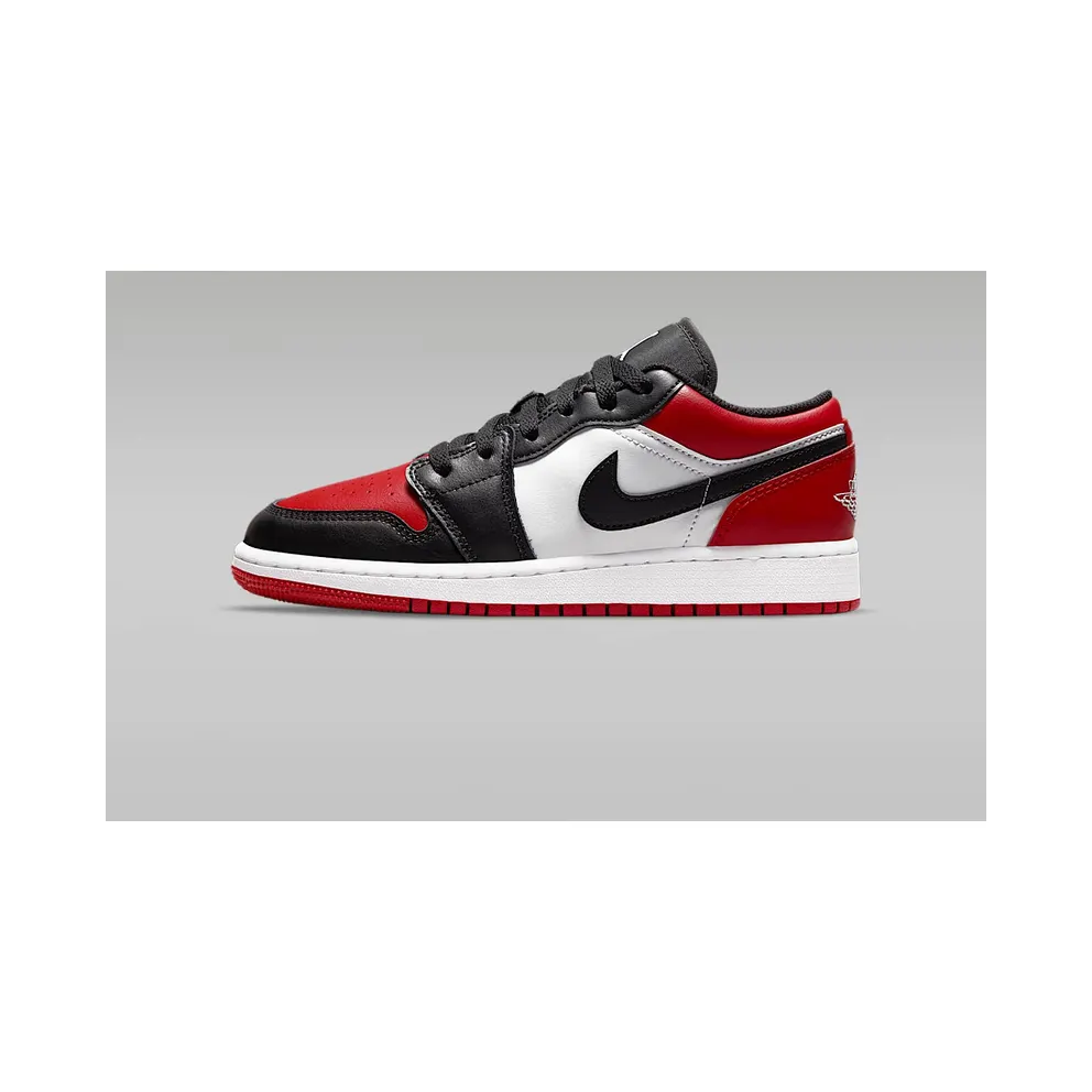 Air Jordan 1 Low Bred Toe (GS) (553560-612)