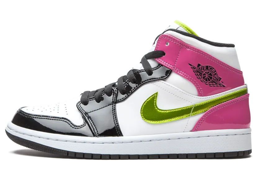 Air Jordan 1 Mid SE’Cyber Active Fuchsia’ GS White/Cyber/Active Fuchsia (CZ9835-100)
