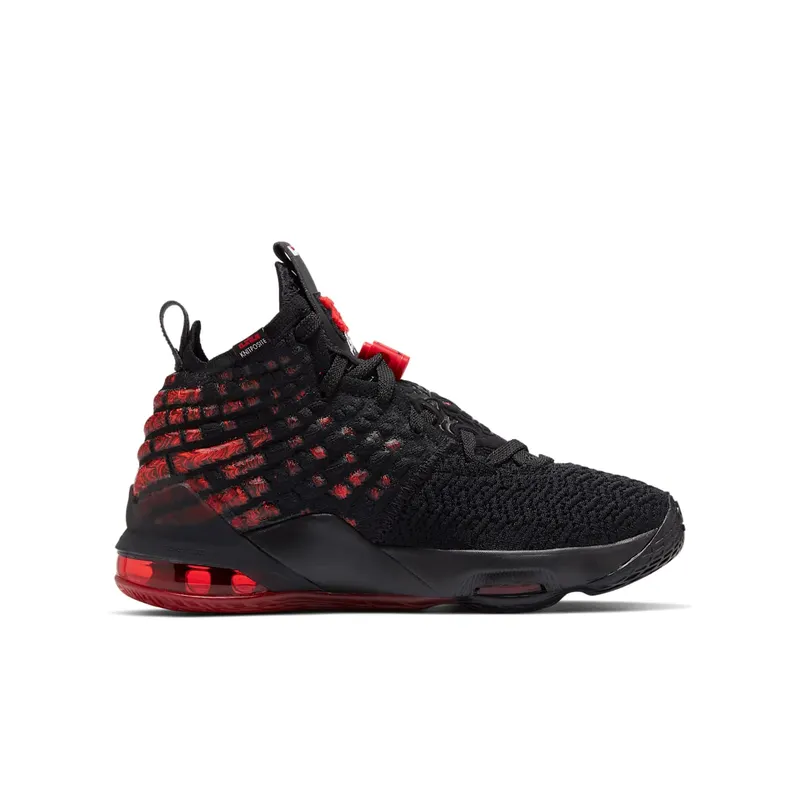 Nike LeBron 17 Infrared (GS) Black/White-University Red (BQ5594-006)