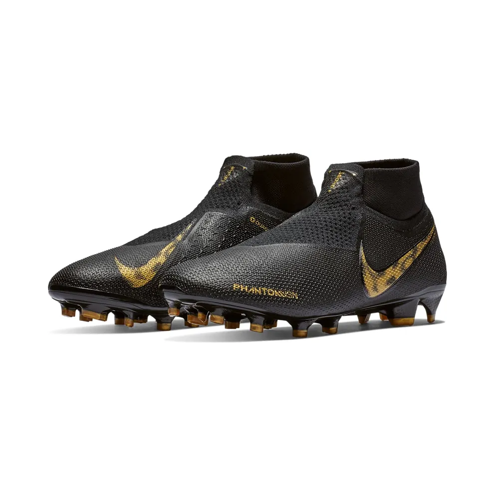 Nike Phantom Vision Elite DF FG Black Metallic Vivid Gold (AO3262-077)