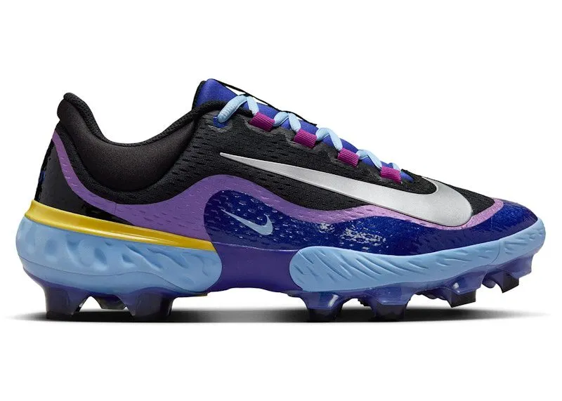 Nike Alpha Huarache Elite 4 Low MCS Deep Night Black Psychic Blue Metallic Silver (HQ8089-500)