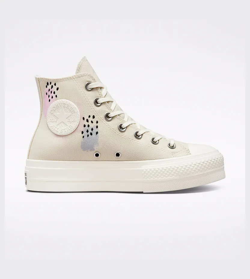 Converse Chuck Taylor All Star Lift Platform Inked Egret/rose/arctic Pink