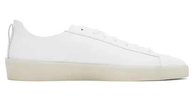 Essentials White Tennis Court Low Sneakers (Tennis Low)