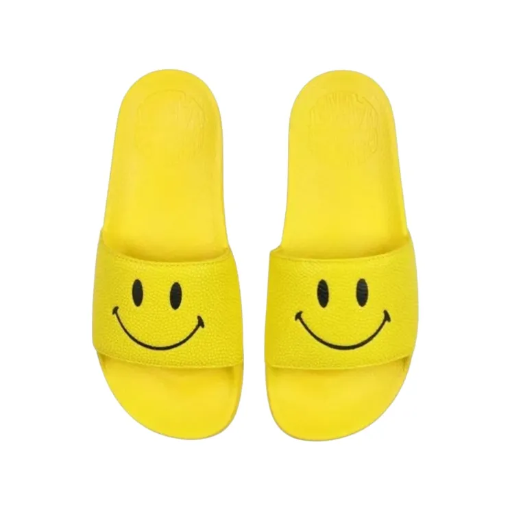 Chinatown Market Smiley Slide Yellow Black ((Yellow) CTMS-250032)