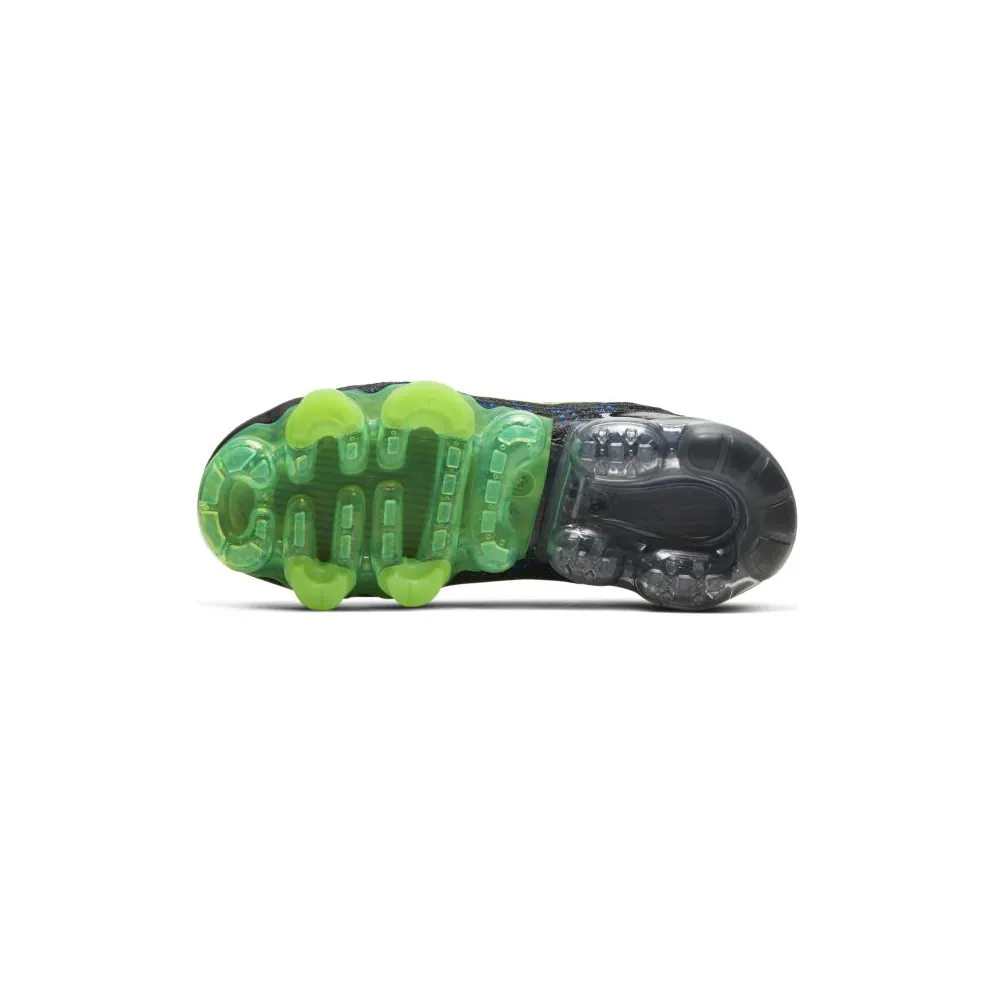 Nike Air VaporMax Flyknit 3 Black Blue Volt (GS) (DD9718-001)