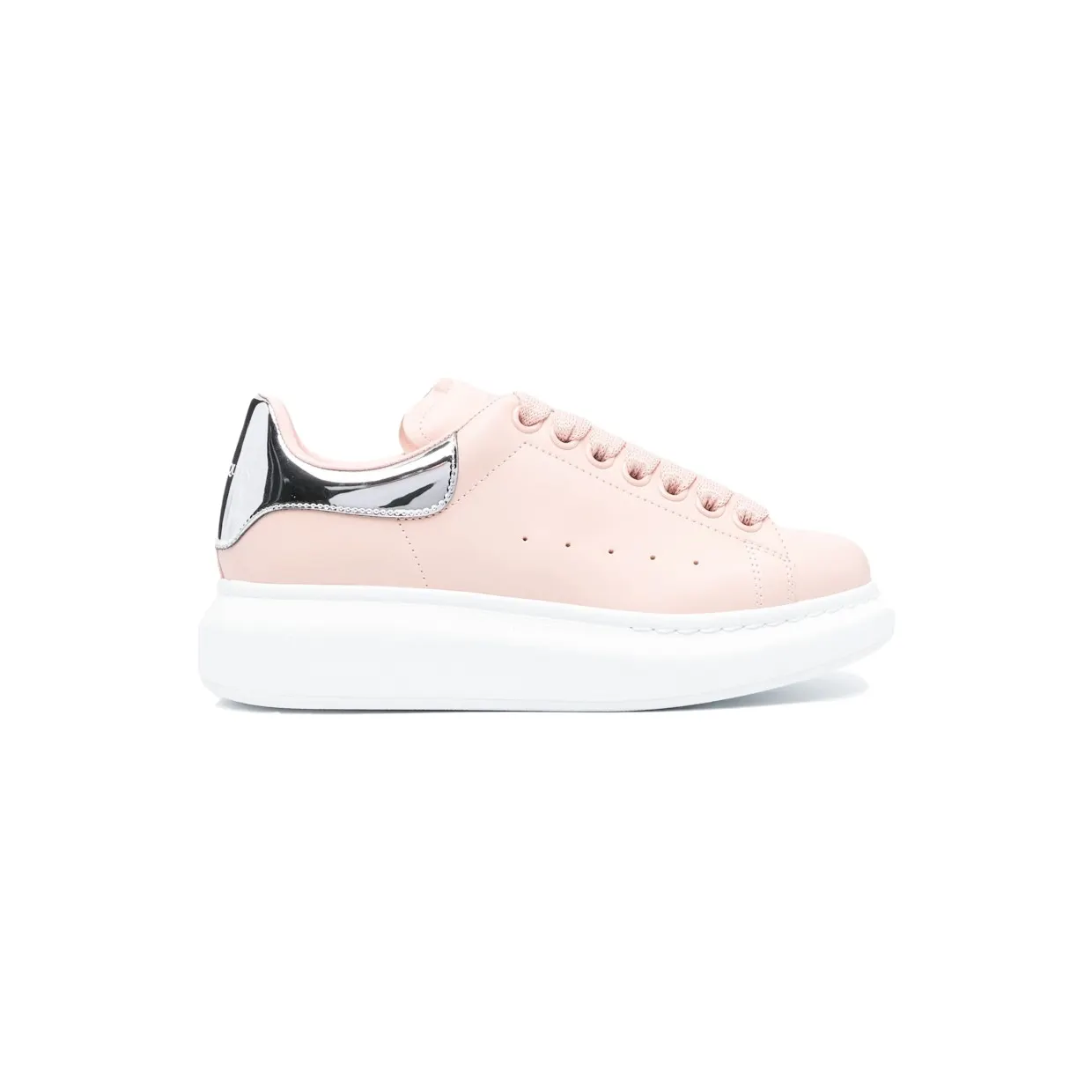 Alexander McQueen Oversized Light Pink Silver-Tone (718232WIEE42977)