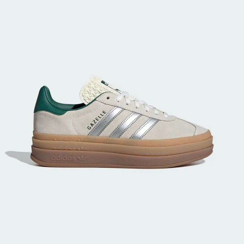 adidas Gazelle Bold Off White Collegiate Green (JI0328)