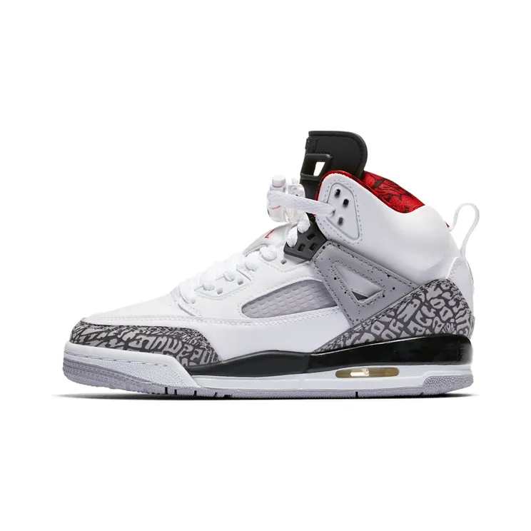 Air Jordan Spizike BG “White / Cement Grey / Black / Varsity Red” (317321-122)