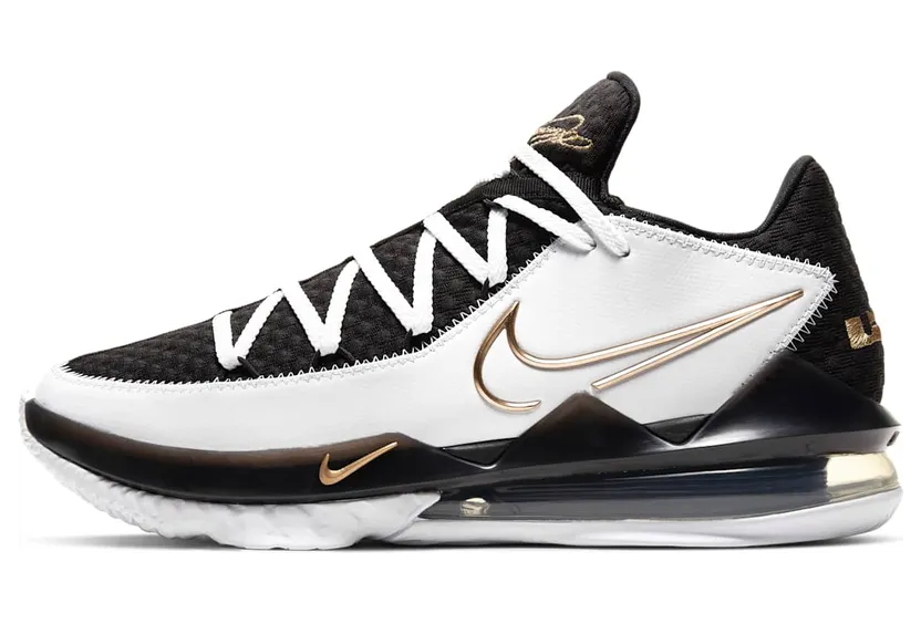 Nike LeBron Seventeen Low White / Metallic Gold / Black (CD5006-101)