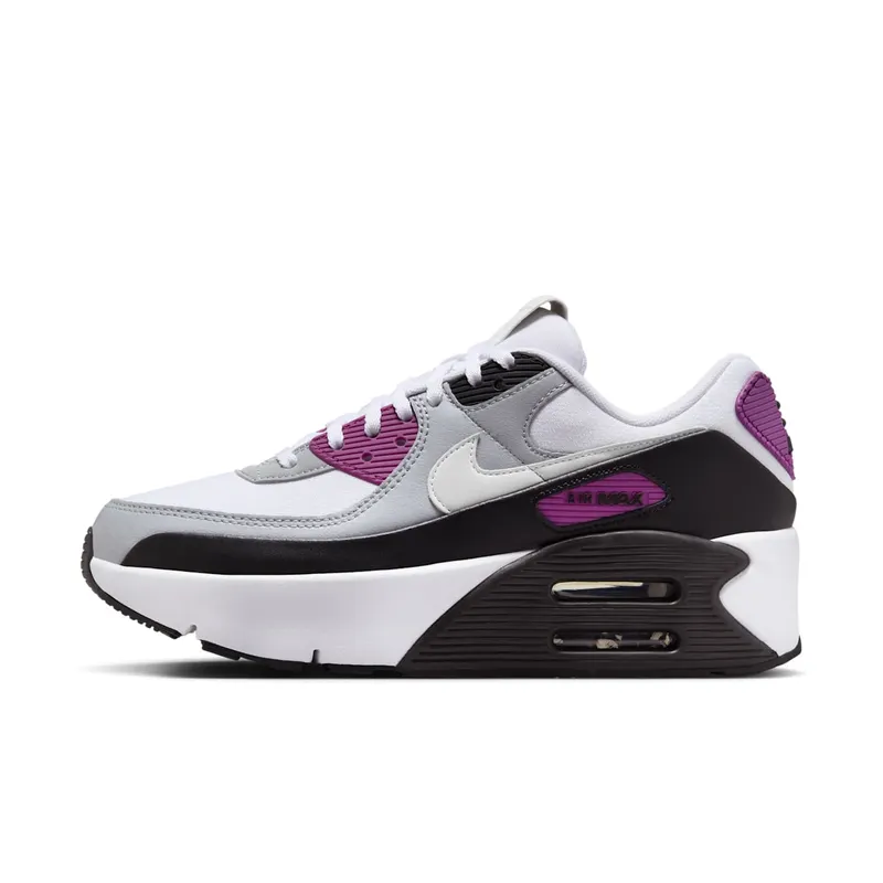 Nike Air Max 90 LV8 White Bold Berry Wolf Grey Photon Dust (FD4328-109)