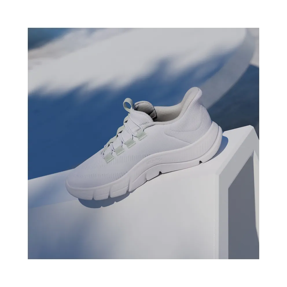 Adidas CLOUDFOAM FLEX RAPIDFIT Shoes Cloud White / Cyber Metallic / Linen Green (KJ4708)