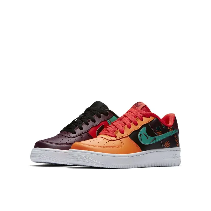 Nike Air Force 1 Low What The 90s (GS) Bordeaux/Hyper Jade-Total Orange-Black (AT3407-600)