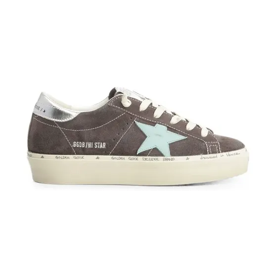 Golden Goose Hi Star aus Wildleder “Grey” (GWF00118F008559)