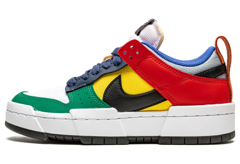 Nike Dunk Low Disrupt ‘Multi-Color’ (2021) – “Wolf Grey / Tour Yellow / University Red / Black” (CK6654-004)