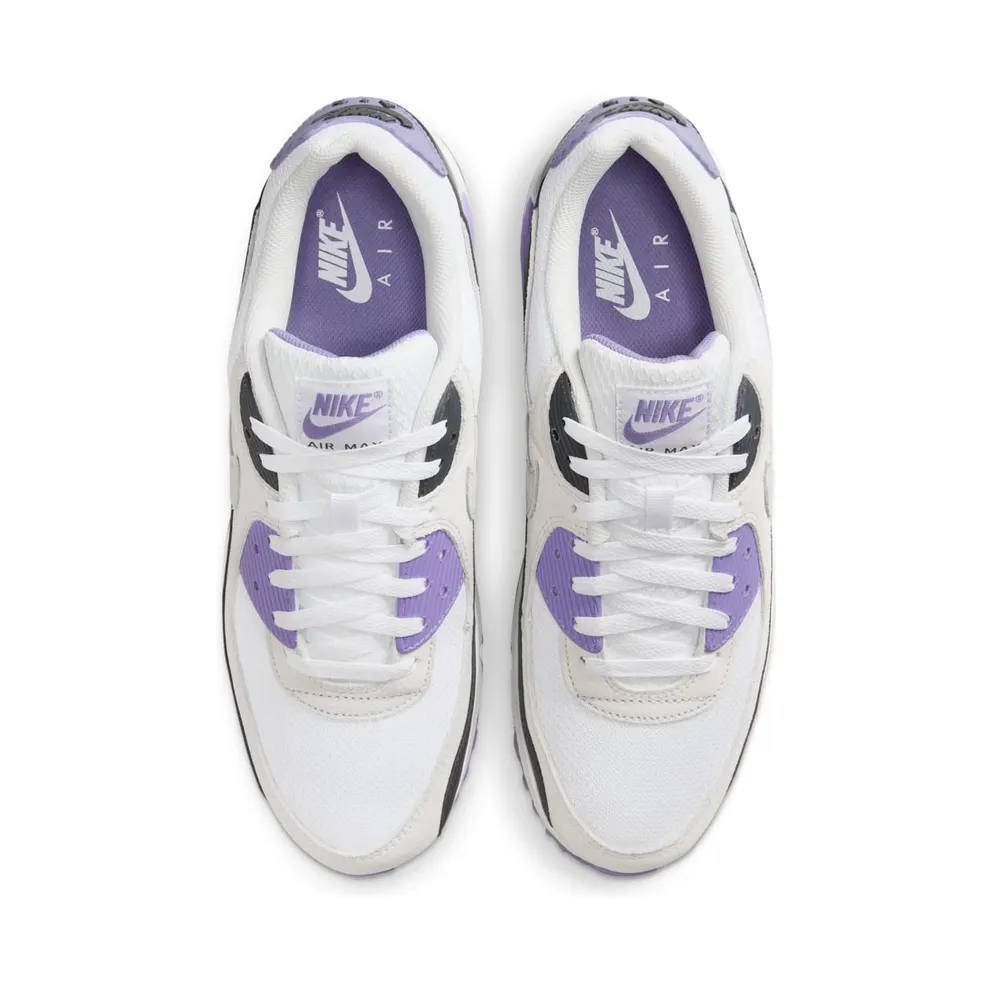 Nike Air Max 90 “White Dusty Amethyst Photon Dust Light Smoke Grey” (DM0029-114)