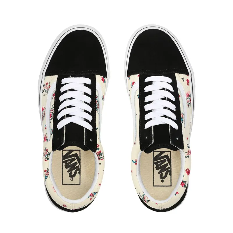 VANS Ditsy Floral Old Skool Shoes (White)
