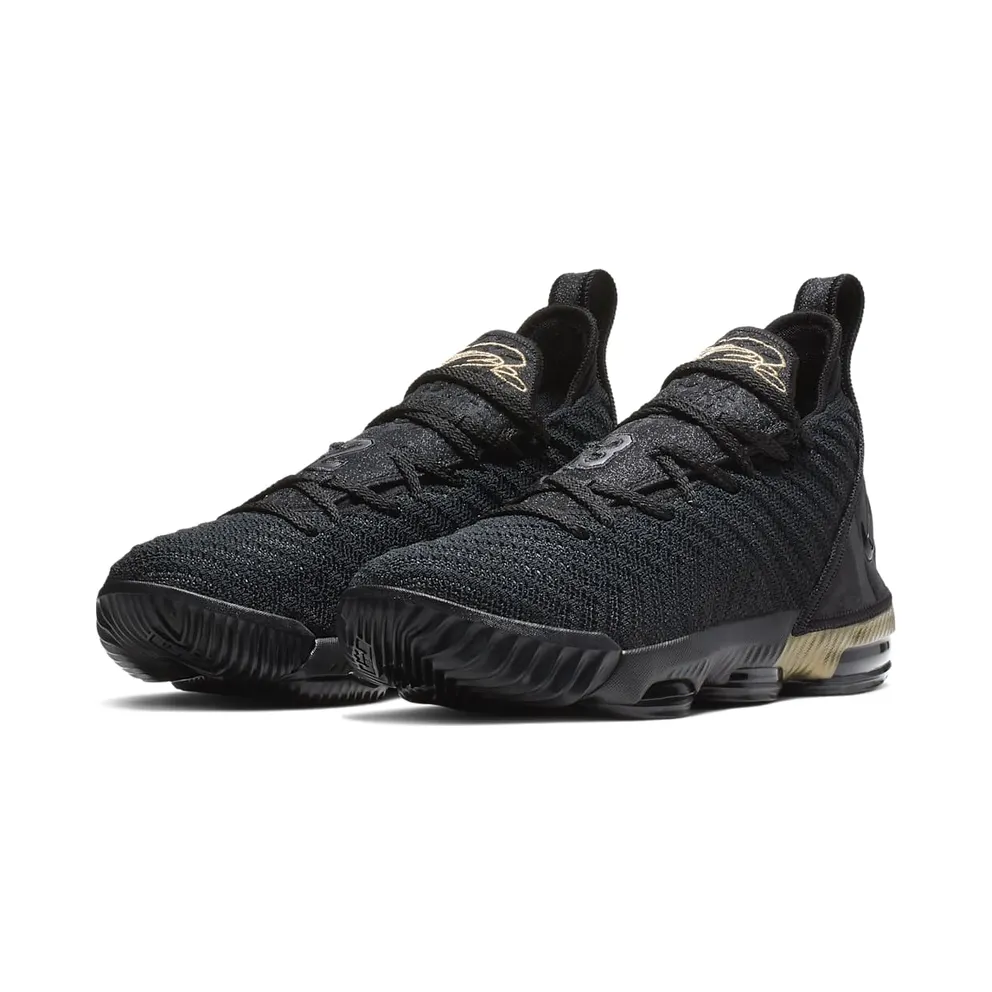 Nike LeBron 16 I’m King (GS) Black/Metallic Gold (AQ2465-007)