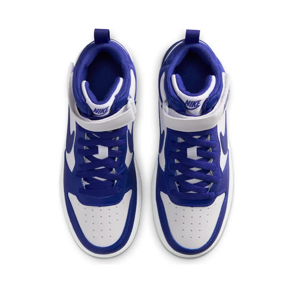 Nike Court Borough Mid 2 White Deep Night (CD7782-130)
