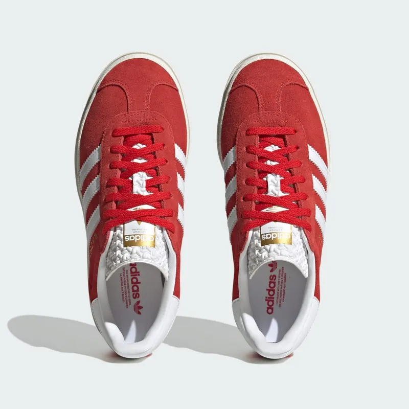Adidas Gazelle Bold Red / Cloud White / Gold Metallic (ID6990)