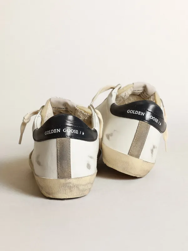 Golden Goose Super-Star With Perforated Star And Midnight Blue Heel Tab (GWF00360.F003184.81753) (5)