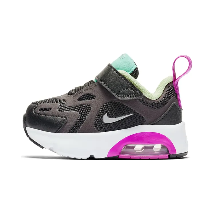 Nike Air Max 200 TD “Black / Thunder Grey / Aurora Green / Metallic Silver” (AT5629-004)