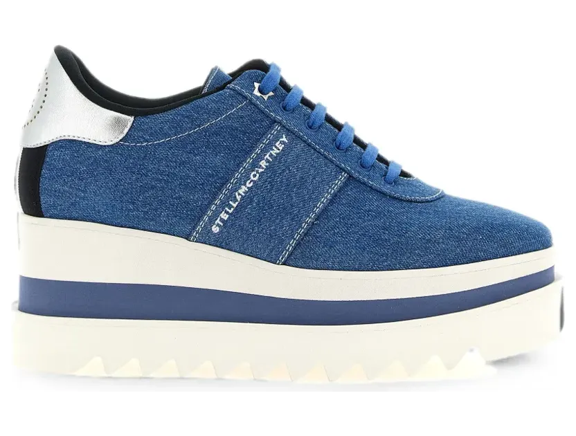 Stella McCartney Sneakelyse sneakers met plateauzool – Blauw (810757E00337)