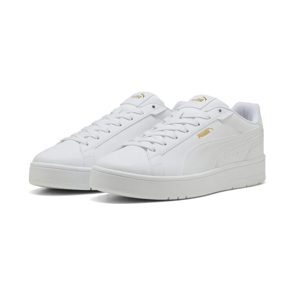 Puma Court Classico “Puma White / Puma White / Puma Gold” (400284_05)