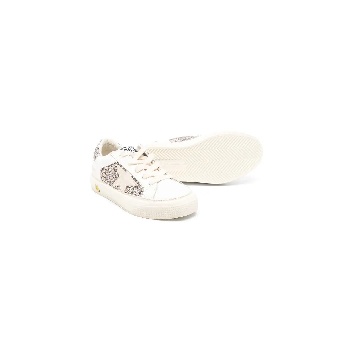 Golden Goose Glitter-panelled May “White/Silver” (GYF00715 F005321 11694) (3)