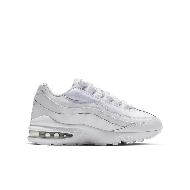 Nike Air Max 95 White Metallic Silver (GS) White/Metallic Silver (905348-104)