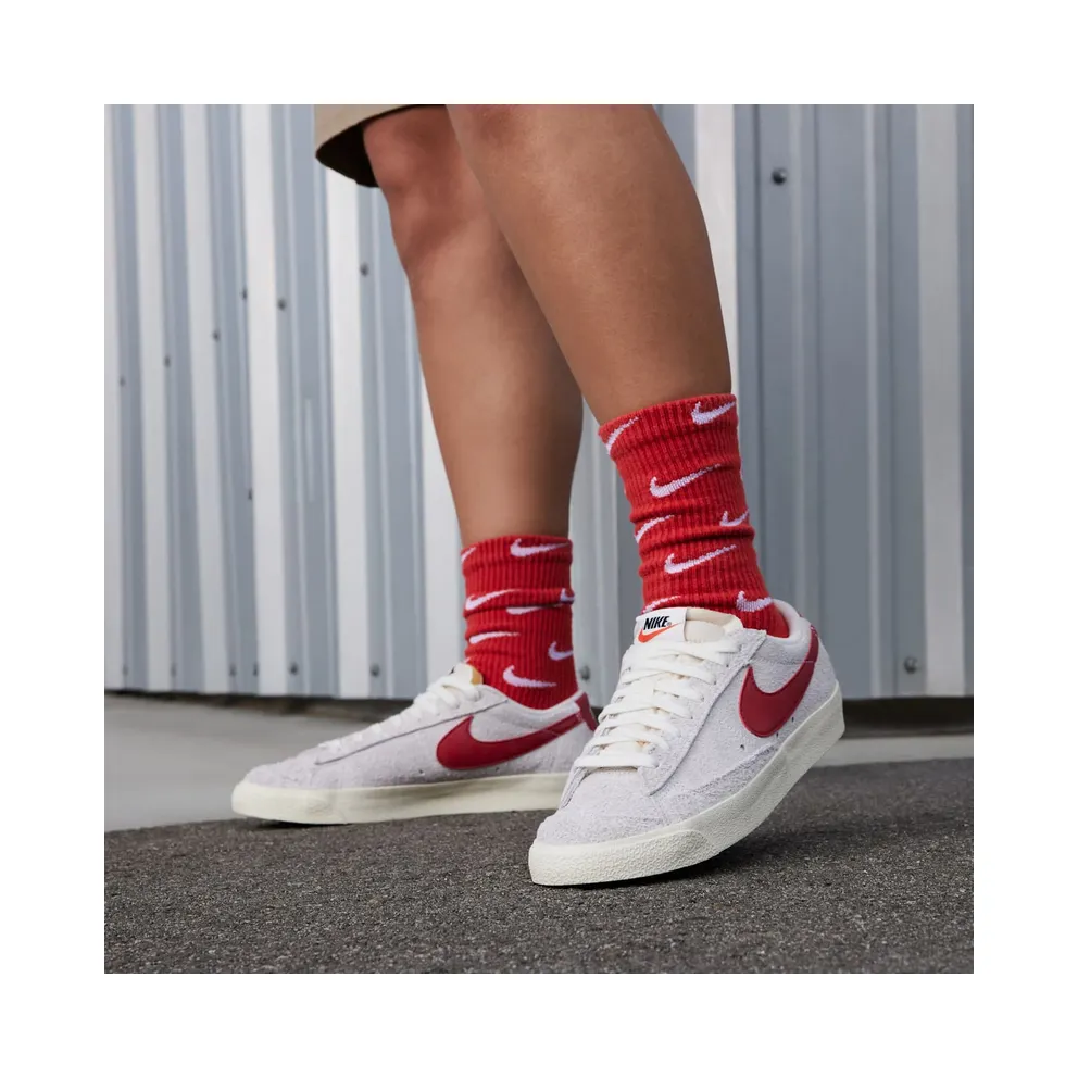 Nike Blazer Low ’77 Vintage Summit White Gym Red Sail Coconut Milk (FQ8060-100)