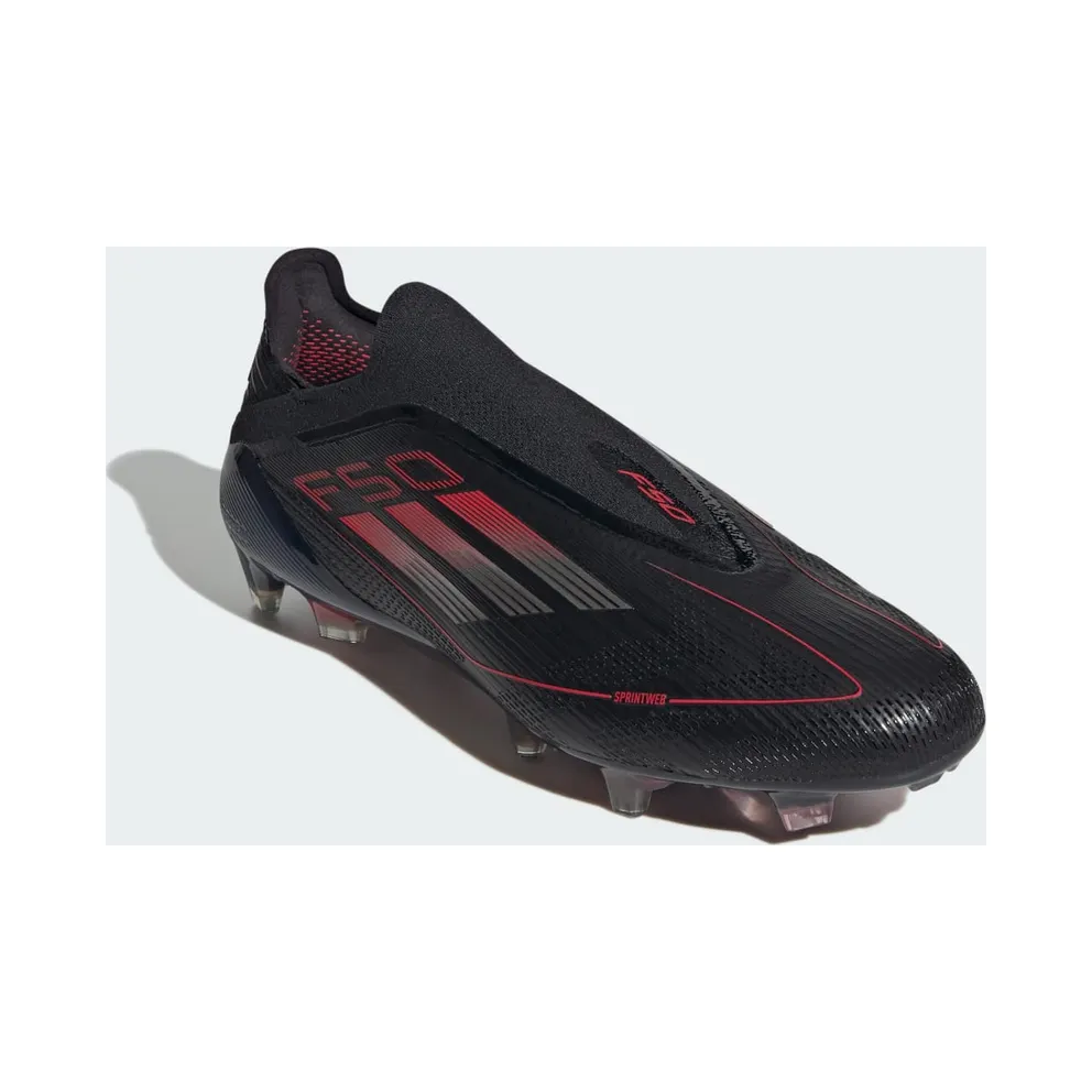 adidas F50 Elite Laceless FG Core Black Iron Metallic Lucid Red (IE1215)
