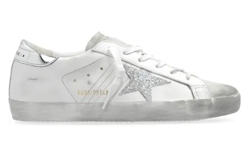 Golden Goose Super-Star White SIlver Metallic Glitter (GWF00101.F005352.10268) (2)