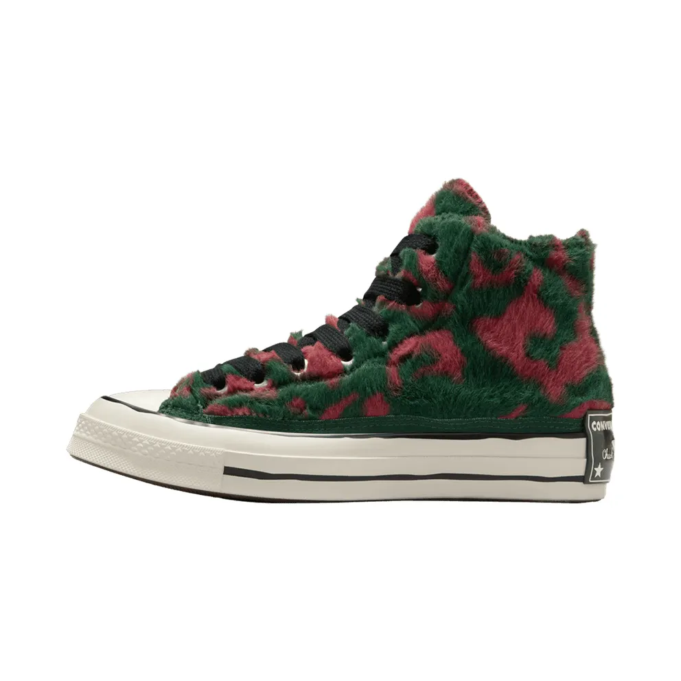 Converse Chuck 70 Luxe Plush Astrodust/Green Envy/Egret (A09503C)