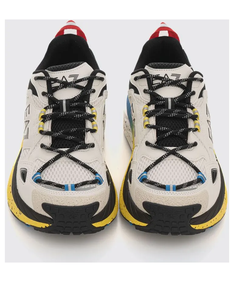 EA7 Mesh and Rubber Sneakers White 1 (7X000602AF10181MZ701)