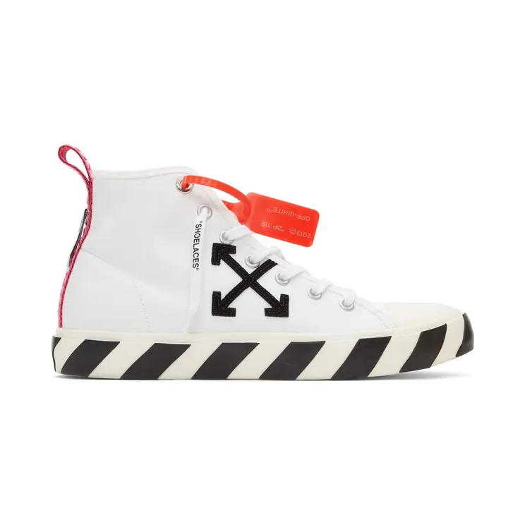 Off-White Vulc Arrows Patch High Top White Pink (OMIA119S20D330380110)