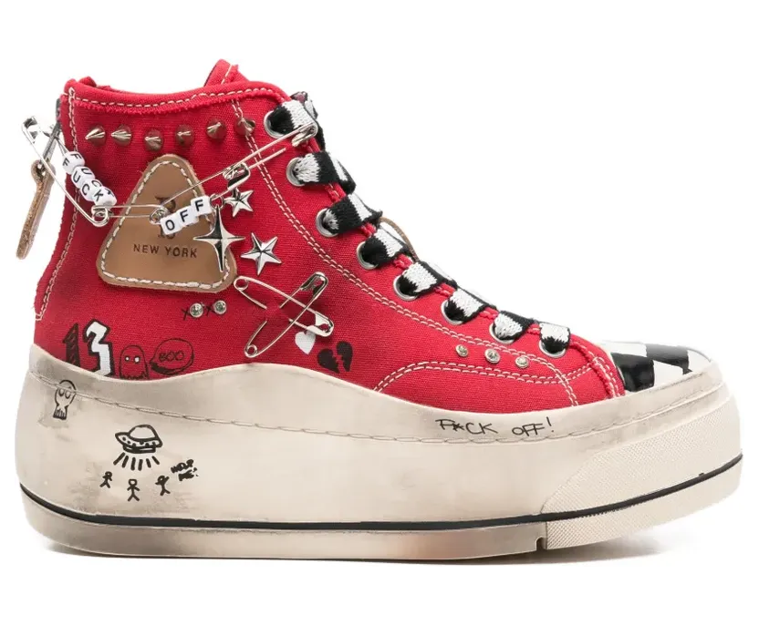 R13 Kurt sneakers – Rood (R13S5029S243W)