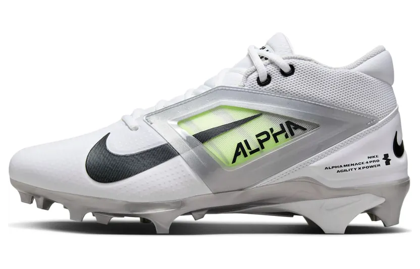 Nike Alpha Menace 4 Pro White Metallic Silver Photon Dust Black (FD7037-100)