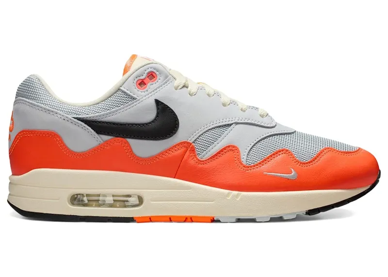 Nike Air Max 1 Patta Waves Hyper Crimson Pure Platinum (Without Bracelet) ((Without Bracelet) II7055-800)