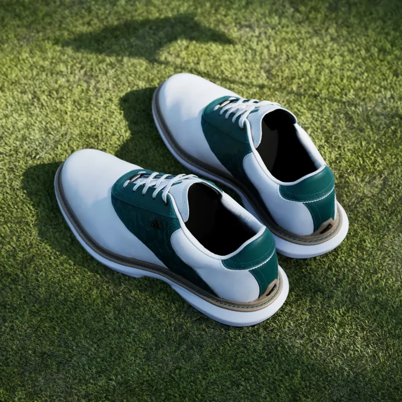 Adidas MC70 SPIKELESS Golf Shoes Cloud White / Collegiate Green / Off White (JQ3494)