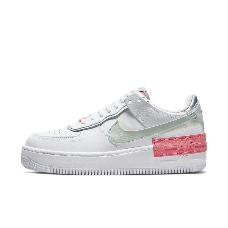 Nike Air Force 1 Shadow Archeo Pink – “White / Jade Smoke-seafoam-archeo Pink” (CI0919-112)