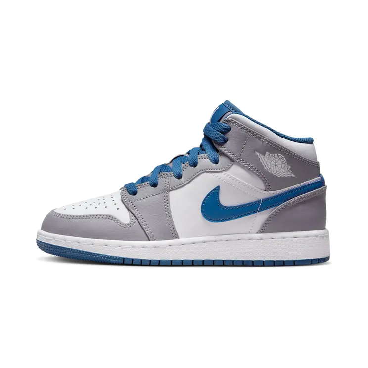 Air Jordan 1 Mid GS “Cement / True Blue” (DQ8423-014)