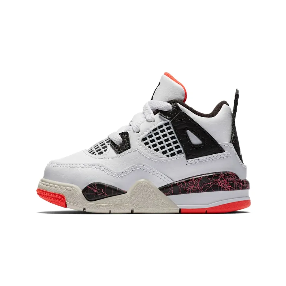 Jordan 4 Retro Flight Nostalgia (TD) White/Black-Bright Crimson-Pale Citron (BQ7670-116)