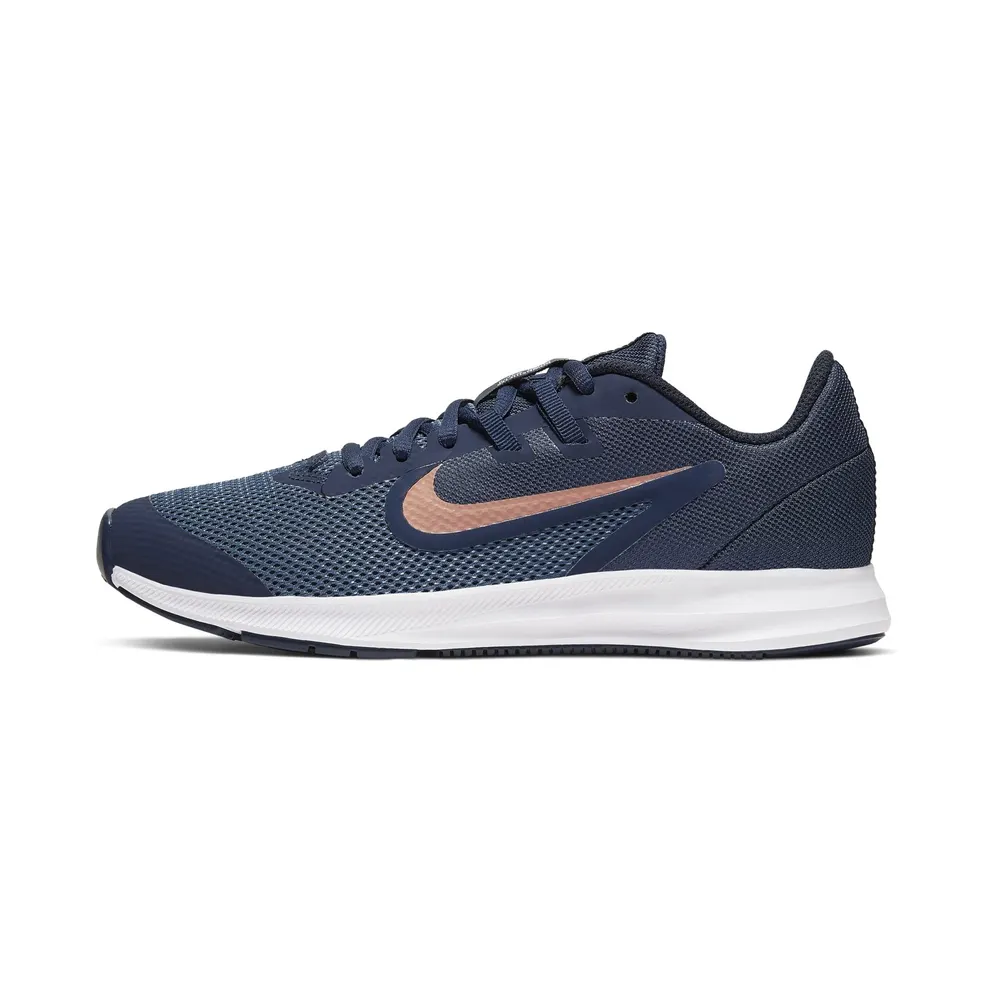 Nike Downshifter 9 Blue “Midnight Navy / Dark Obsidian / Metallic Red Bronze” (AR4135-403)