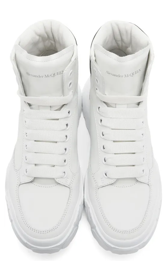 Alexander McQueen White New Court Sneakers (667805WIA9I) (5)