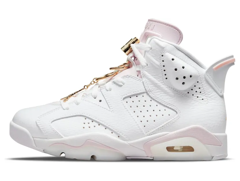 Air Jordan 6 Retro Gold Hoops (2021) (DH9696-100)