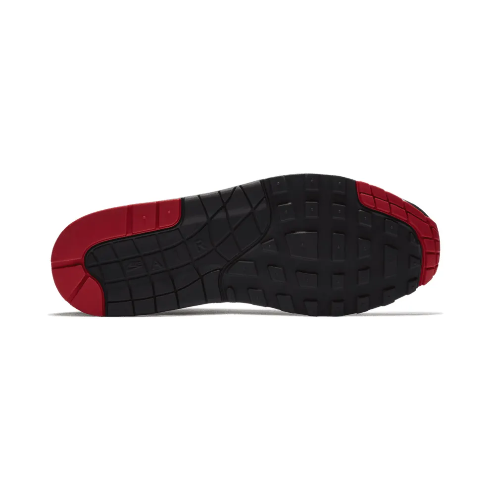Nike Air Max 1 Mini Swoosh Bred Black/Oil Grey-University Red (875844-007)